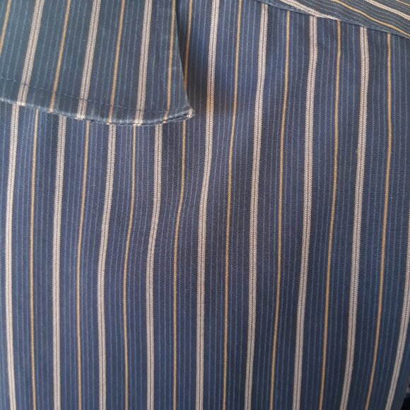 Jones New York SZ M 100% Cotton Men's Striped Button Up Shirt - Picture 6 of 11